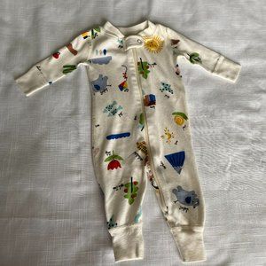 Hanna Andersson 0-3 mo sleeper  multi colored